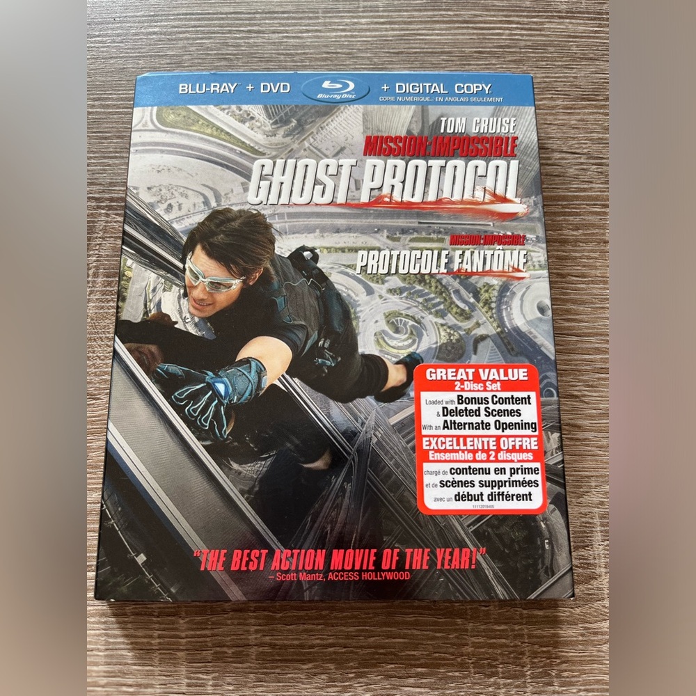 📀 3/$15 or 4/$20 📀 Mission Impossible Ghost Protocol Bluray